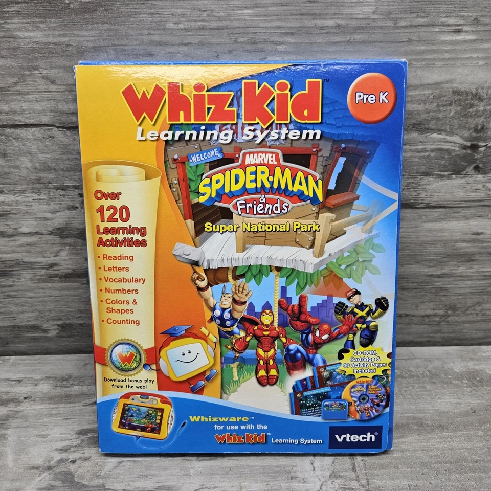 VTech Whiz Kid Learning System Spiderman Scooby Doo Bob Builder Thomas Train - Image 2 of 4