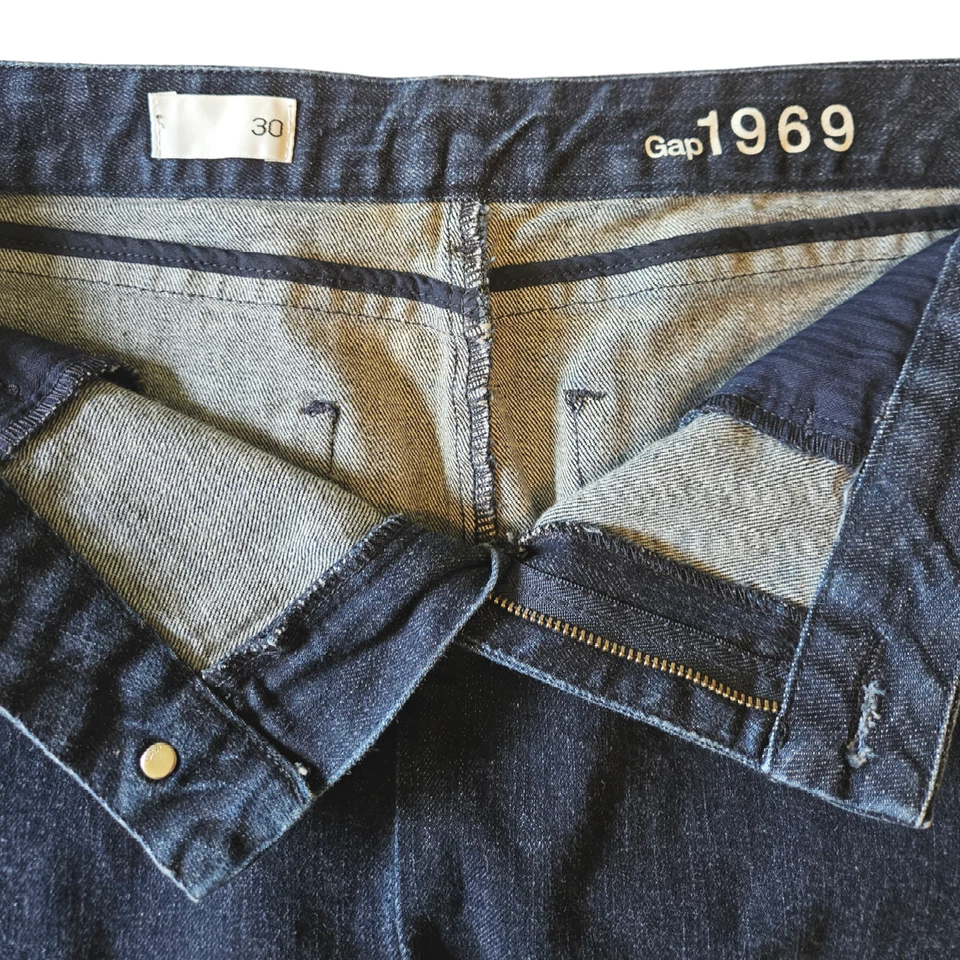 Gap Women's Denim Midi Jean Skirt Dark Wash Blue Size 30 - Image 4 of 4