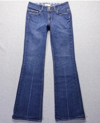 Paige Hidden Hills Jeans Womens 30 Bootcut Rhinestone Pockets Premium Denim USA
