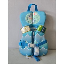 Speedo Infant Life Jacket PFD Blue Shark Aquaprene USCG Approv Up to 30 lbs NEW