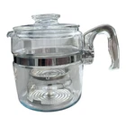 New ListingVintage Pyrex Flame Ware 6 Cup Coffee Pot 7756 Glass Percolator USA Made