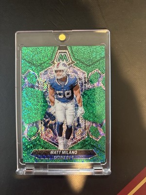 2024 Panini Mosaic - Matt Milano #27 Green Sparkle Prizm /8 for