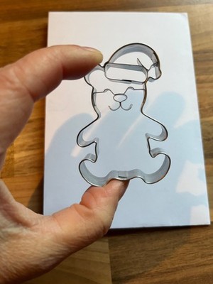 Birkmann Keks Austechform  Teddybär  mit Gesicht Innenprägung NEU ca. 4x6cm