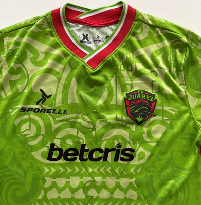 Official FC Juarez Sporelli Betcris #13 Green Futbol Soccer Jersey