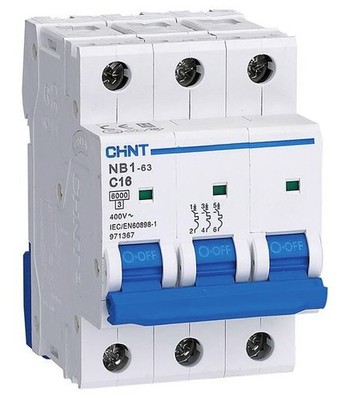CHINT Leistungsschalter NB1-63, C3P 16A
