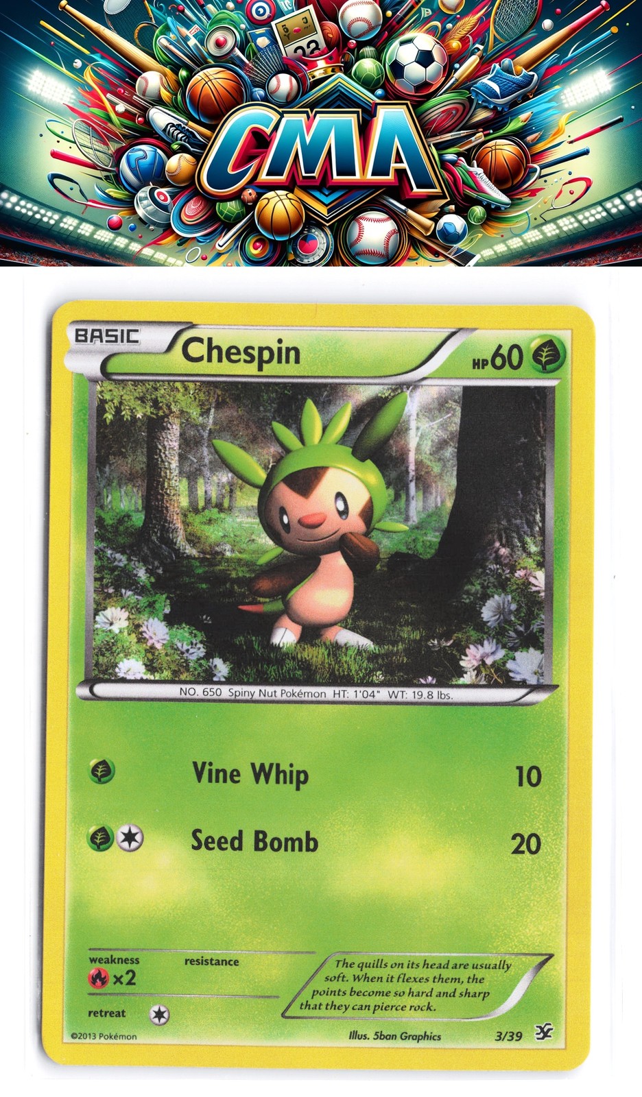 Kalos Starter Set #3/39 Chespin Holo