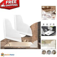 Versatile Shower Corner Splash Guards - Waterproof and Scratch-Resistant, 2 Pack