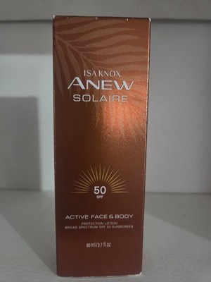 ISA KNOX ANEW Solaire SPF 50 Broad Spectrum Sunscreen Lotion Face Body 80ml