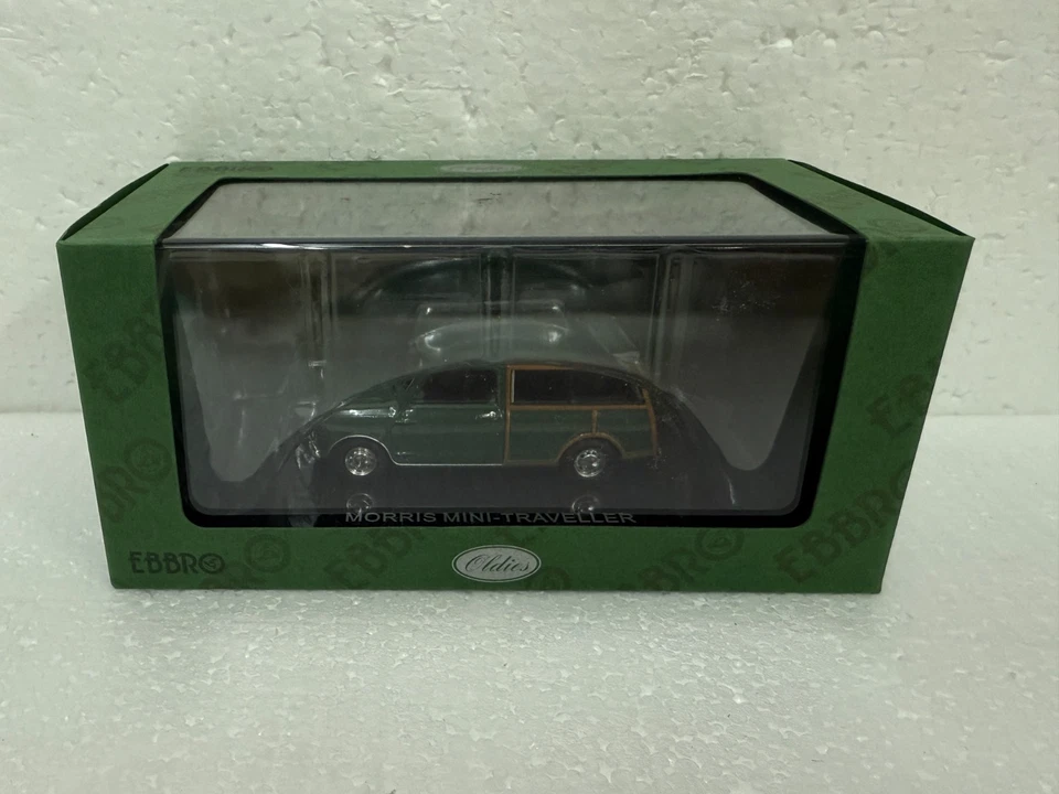 Ebbro 44501 Morris Mini Traveller Cooper Green 1:43 diecast scale model car - Image 3 of 4
