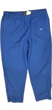 Nike Team Wind Pants Size M Blue Nylon Track