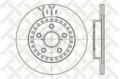 STELLOX Bremsscheiben belüftet vorne passend für Toyota RAV 4 I A1 SXA1