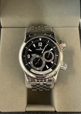 Jaeger-LeCoultre Master Compressor Geographic Men's Black Watch - 146.8.83