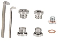 5 PCS Stainless Steel Engine Front Differential Rear Transmission Oil Drain 