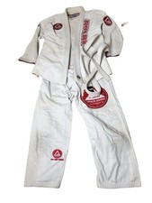 Gracie Barra White Kimono Sz A2 Jiu Jitsu Equipe Gi & Pants Sz A1 Belt Sz 3 READ