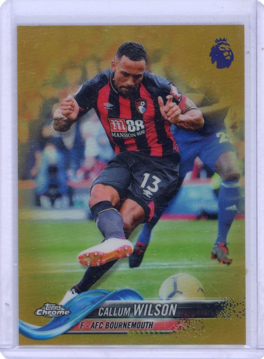 Callum Wilson 2018-19 Topps Chrome Premier League Gold Refractor /50 #30