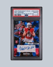 2025 PANINI PRIZM DRAFT PICKS SATURDAY STAR SIGNATURES WILL HOWARD BLUE ICE /45