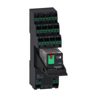 10er Pack * Schneider Electric RXM4AB1B7PVP Relais + PushIn 4C 6A 24Vac T