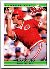⚾ 1992 Donruss The Rookies #29 Tim Costo Cincinnati Reds