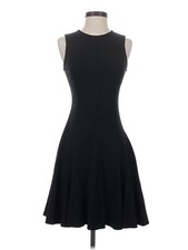 Halston Heritage Women Black Cocktail Dress 0