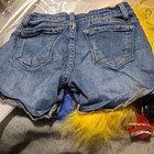 KanCan Womens Blue Denim Distressed Frayed Cut-Off Shorts Mid Rise 5-Pocket S — photo 3