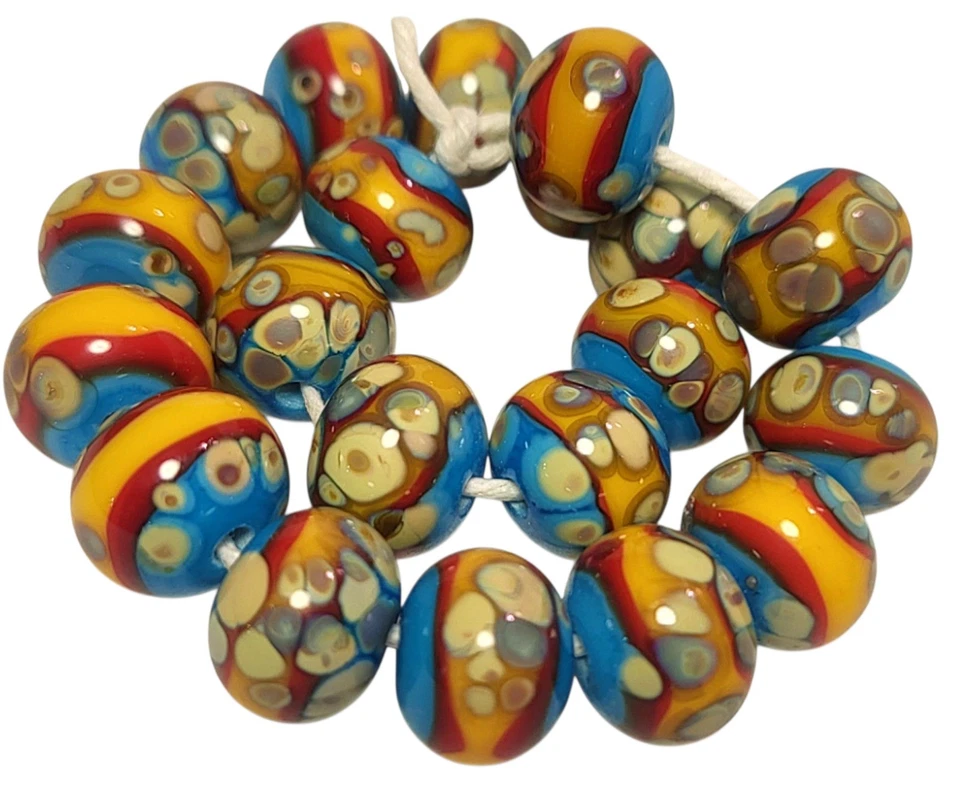 Cuentas de Murano Navajo Sun Hechas a Mano Hechas a Mano Foto 2 de 4