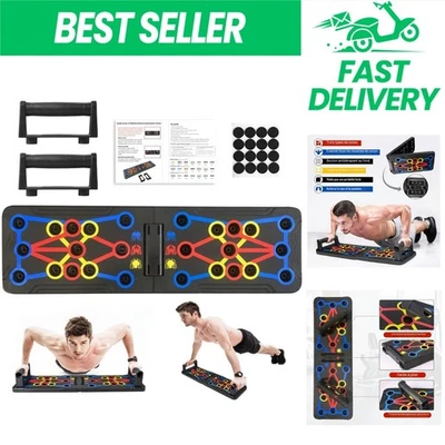 Planche Pompe Musculation Pliable Antiglisse - Appareil Fitness Unisexe - Photo 1/4