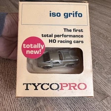 Vintage New old stock Tycopro Iso Grifo Silver Slot Car  #8813:400 RARE