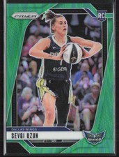 2024 Panini Prizm WNBA #92 Sevgi Uzun Green Prizms Dallas Wings (A5)