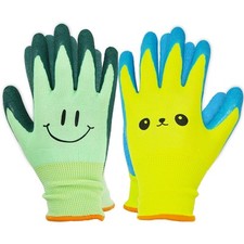 2 Pairs Toddlers Gardening Gloves, Kids Sized Garden Glove for Yard Work, Non...