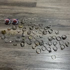 VTG Lot of 56 Costume Jewelry Rings Mixed Sizes and Styles As Is Art Deco Mcm