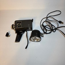 Vintage Kodak Instamatic M18 Super 8 Movie Camera Movie Light Untested