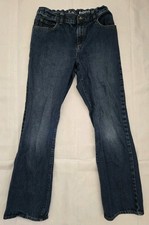 The Children's Place Bootcut Boys Jeans Size 16 Blue Adjustable Waist