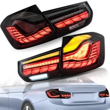 VLAND Smoked LED Tail Lights For 2013-18 BMW 3 Series F30 F35 F80 w/Animation