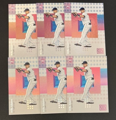 (6) Willy Adames 2018 Panini Status ROOKIE #19 Lot - Tampa Bay Rays