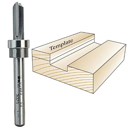 Whiteside 3025 Template Bit w/Oversize Bearing 1/4" SH x 5/16" CD x 3/4" CL