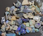 Australian Lightning Ridge NSW opal rough parcel 113.8 cts blue purple green lot