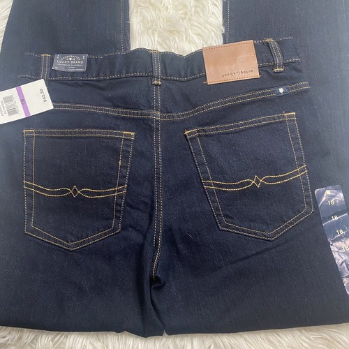 Lucky Brand Girl's Size 20 Mid Rise Classic Straight Jeans Mild Wash NWT - Picture 5 of 8