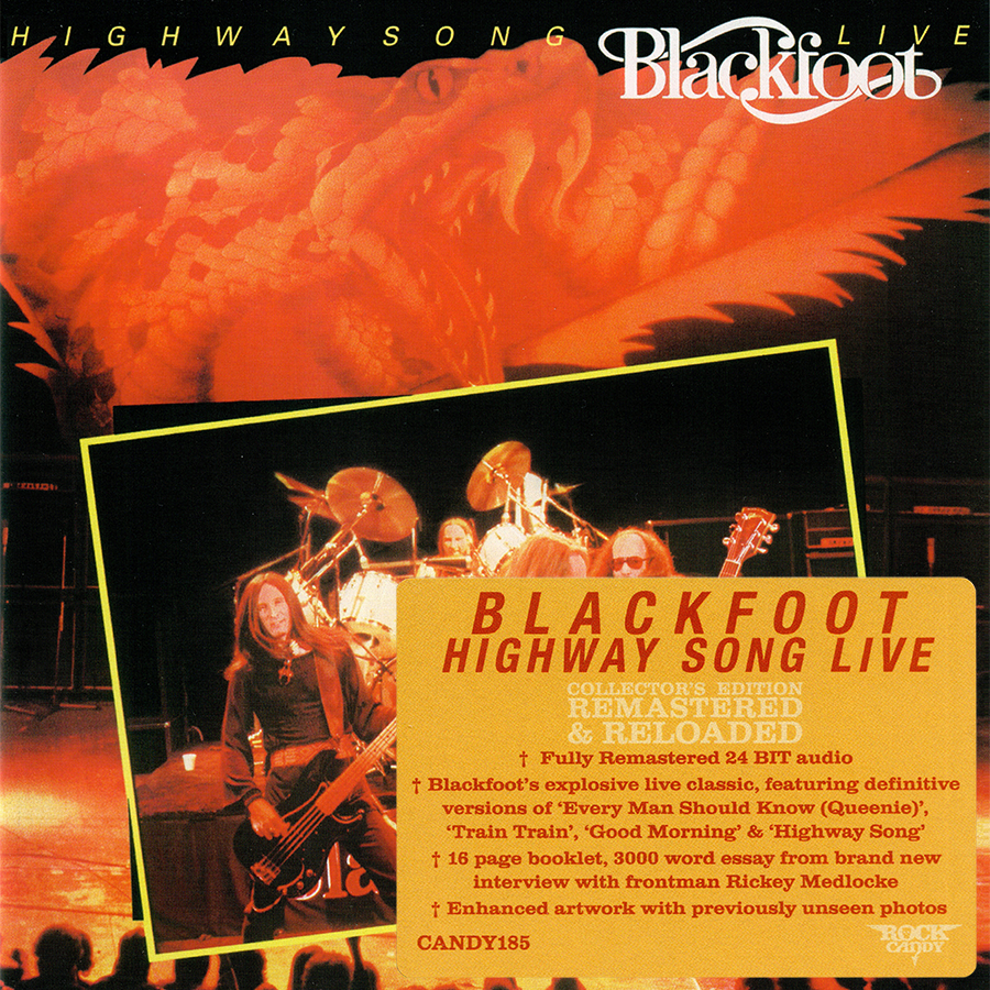 Blackfoot ~ Highway Song Live (1982) CD 2013 Rock Candy Records UK