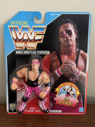 WWF Bret Hitman Hart Purple Heart Hasbro Series 4 ...