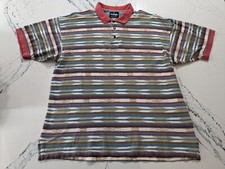 Vintage 90's Wrangler Aztec Design Stripe Polo Shirt Men's Large AOP Western