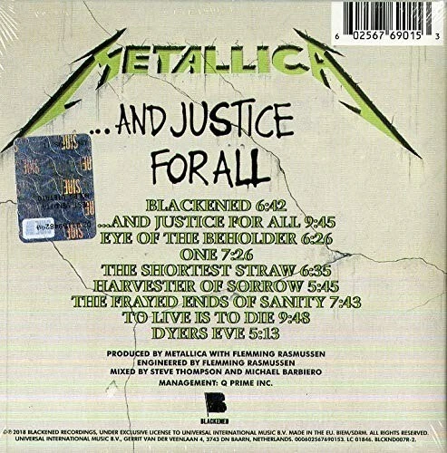 Metallica - And Justice For All (2018) (Remastered) CD Neuware - Bild 2 von 2