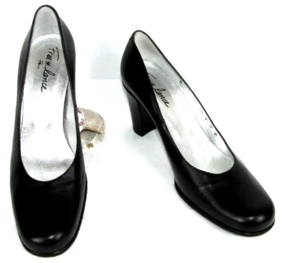 FREE LANCE Pumps Absätze 8 CM Spitze Rund Leder Schwarz 38.5 Sehr Guter Zustand - Bild 1 von 4