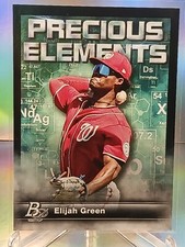 2023 Bowman Platinum Precious Elements #PE-24 Elijah Green Washington Nationals