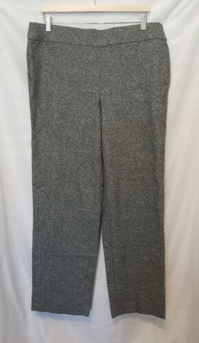 AVENUE Tummy Control Trousers Women Sz 14 Average Gray Pull On Straight Leg