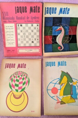 JAQUE MATE CHESS MAGAZINES, CUBA, JUAN VELA MONET 1966 1967