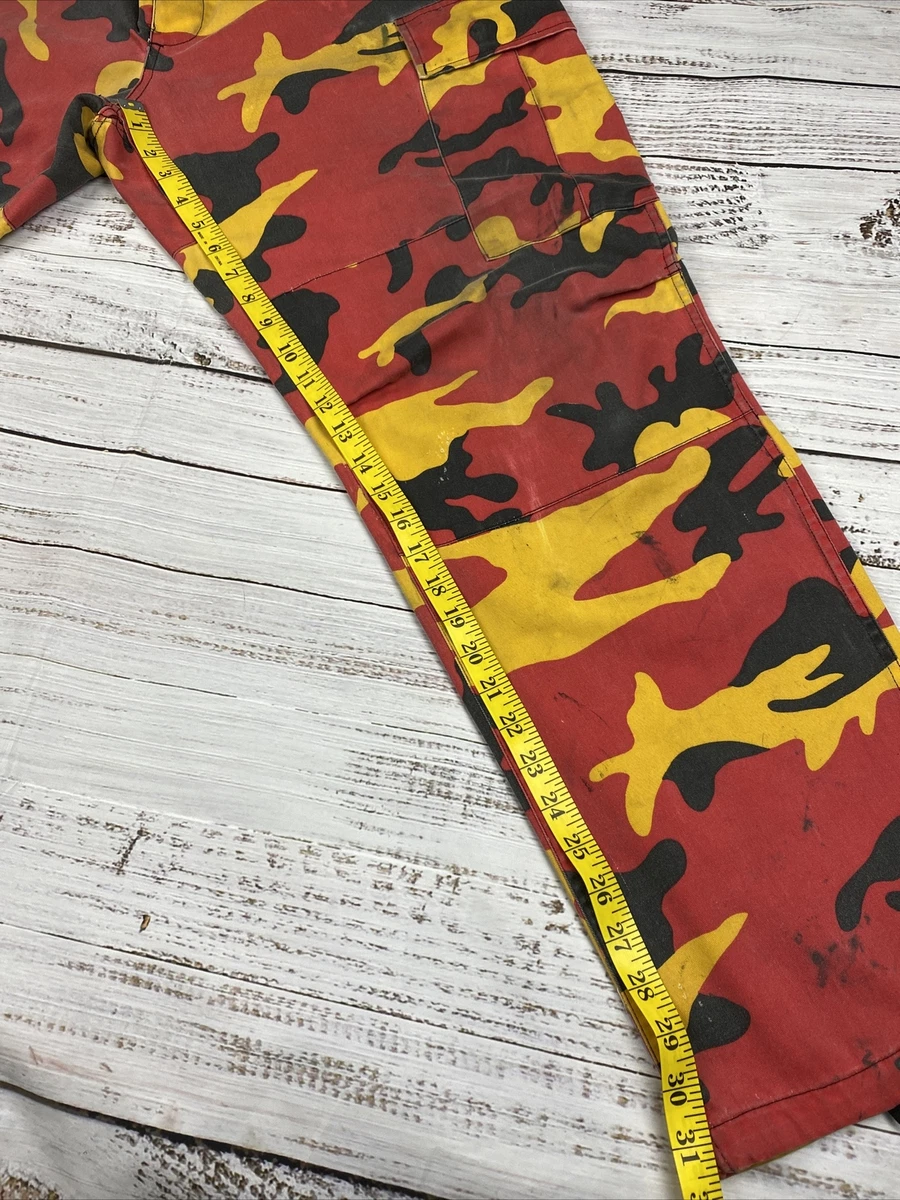 Red and yellow camo best sale pants