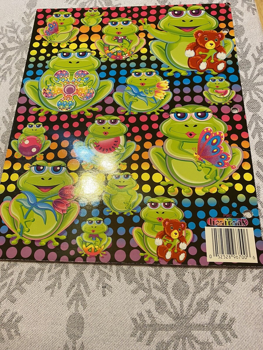 Vintage LISA FRANK Folder Funkadelic Frogs Groovy Fantastic
