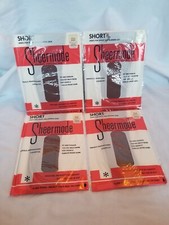 Vintage 60s Sheermode Agilon Nylon Brown Tint Seamless stockings Lot X 4