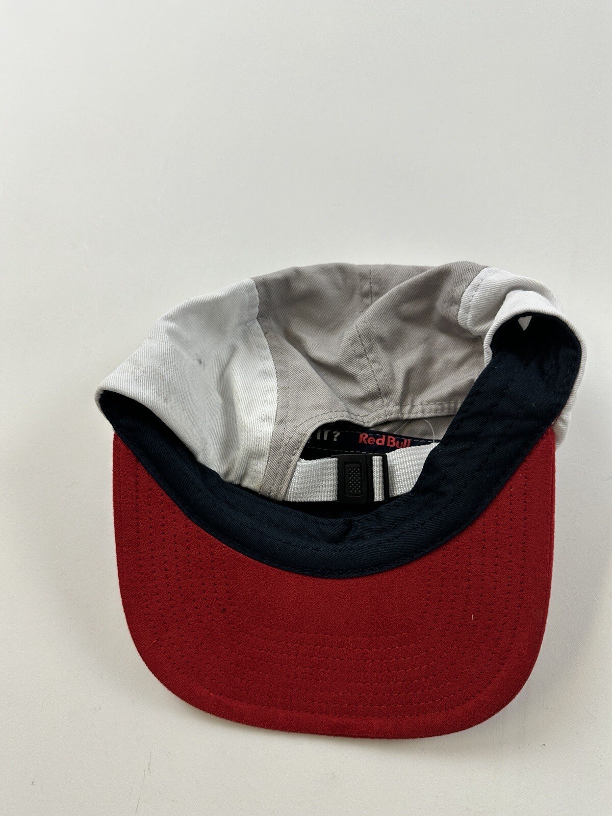 Red Bull Hat Cap 5 Panel Blue Adult Size Adjustable Athlete Colorblock