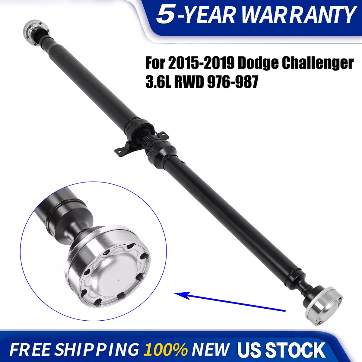 Rear Drive Shaft Assembly Driveshaft For 2015-19 Dodge Challenger